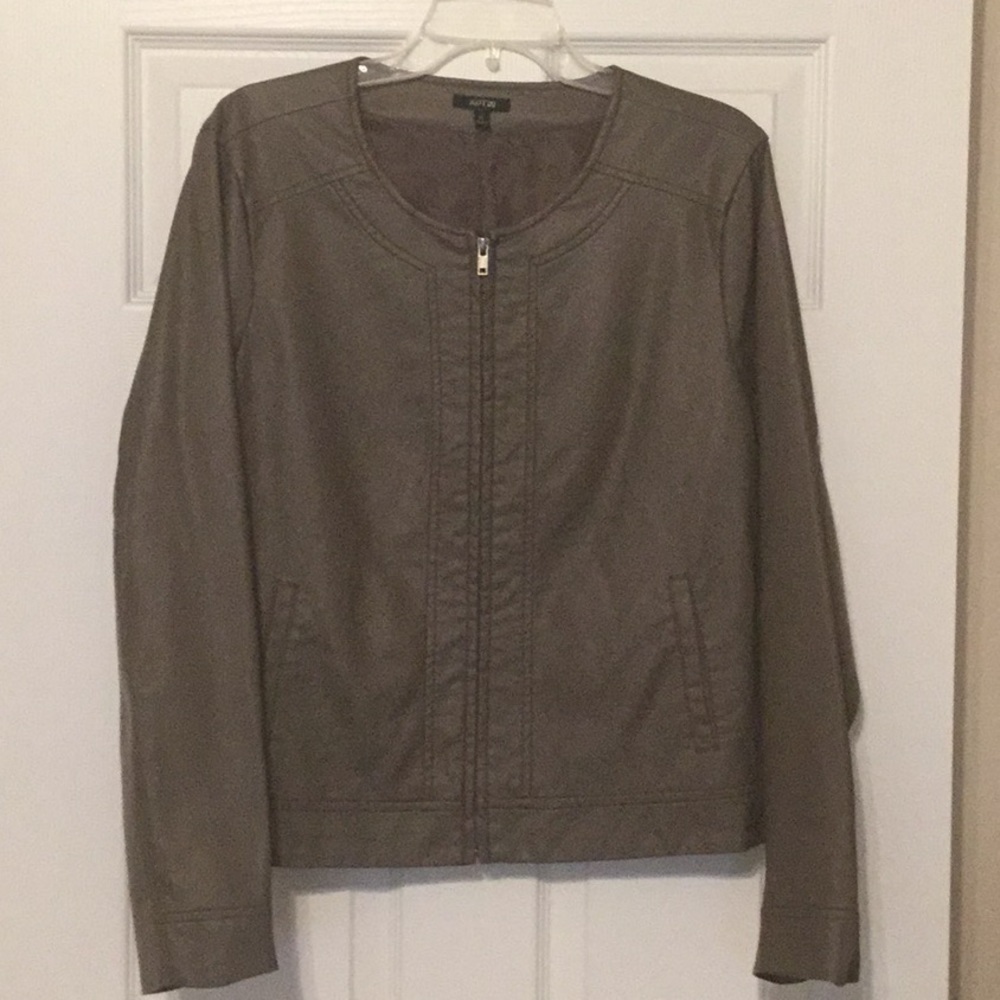 Imitation Leather Jacket